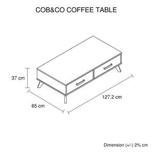 Cob&Co. Coffee Table designed with Class