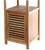 MILENO Bamboo Storage Shelf Unit with Cupboard, 33cm x 36cm x 147cm.