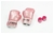 70lb Pink Heavy Bag Kit Punching Boxing Bag Gloves Hand Wraps