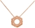 Swarovski Bolt Necklace - Crystal/Rose Gold