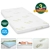 Memory Foam Mattress Topper with Bamboo Cover - King