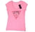 2 x GUESS Women's Logo V-Neck Tees, Size M, Pink. Buyers Note - Discount F