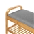 Sherwood Home Seated Shoe and Storage Rack Natural Bamboo 60x33x50cm