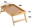 Bamboo Folding Lap Serving Tray For Desk Bed Snack Food Breakfast Dinner