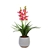 100cm Faux Artificial Cymbidium Orchid Plant Home Decor Real Touch Life RED