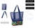Extra Large 2-in-1 Insulated Mesh Tote Bag Zipper Cooler Picnic Storage