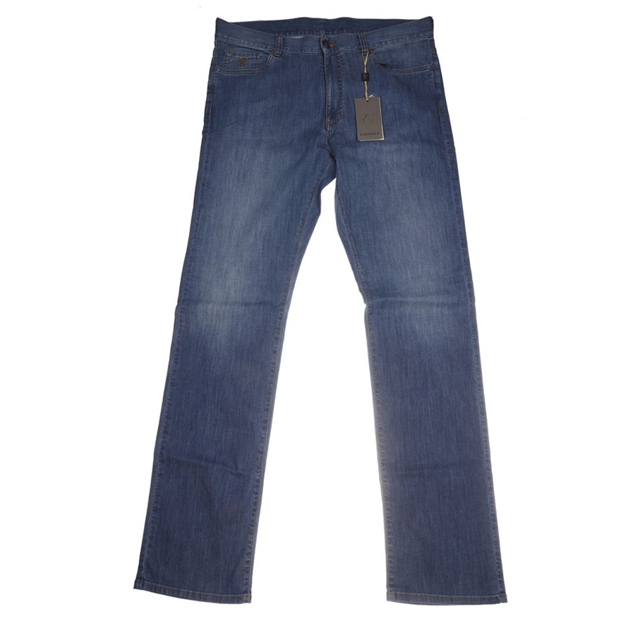 CANALI Men`s Regular Fit Jeans, Size 56 IT/ UK 40, Cotton, Colour: Blue ...