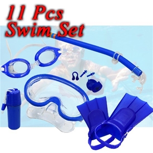 Kids swimming goggle set
