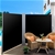 Instahut 1.8MX6M Retractable Double Side Awning Privacy Screen Shade Black
