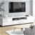 TV Cabinet Entertainment Unit Stand High Gloss Furniture 205cm White
