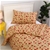 Dreamaker Printed Quilt Cover Set Tan Red Bird - King Single Bed