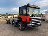 2002 Scania 94G 8 x 4 Cab Chassis Truck