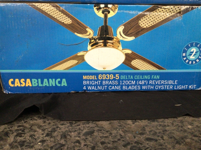 2x Casa Blanca Delta Ceiling Fans, How To Balance A Casablanca Ceiling Fan With Lights