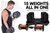 2x Powertrain 24kg Adjustable Dumbbells w/Stand and 10437 Adidas Bench
