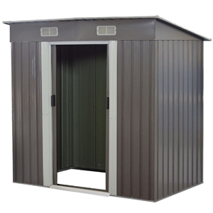4ft x 8ft Garden Shed Flat Roof Outdoor 