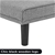 Sarantino 3 Seater M 2620 Modular Linen Sofa Bed Couch - Dark Grey