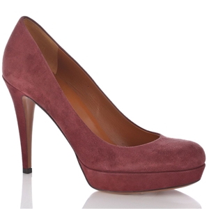 Gucci Women's Burgundy Suede Court Shoes