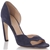 Jil Sander Women's Blue Suede Open Toe Shoes 10cm Heel