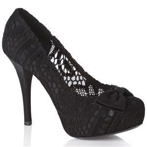 Dolce & Gabbana Women's Black Lace Heele