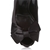 Dolce & Gabbana Women's Black Satin Leather Bow Peep Toe Shoes 14cm Heel