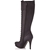 Miss Sixty Women's Black Leather Long Boots 12cm Heel