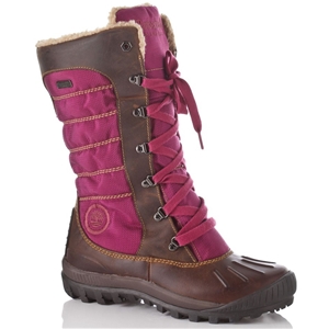 Timberland Women's Pink/Brown Lace-up Du