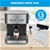 Hauffmann Davis SA-CM-2009 Espresso Coffee Machine Automatic Pump Frother