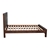Bed Frame Double Size in Solid Wood Veneered Acacia Bedroom Timber Slat
