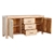 Buffet Sideboard Constructed Solid Acacia Wooden Frame Cabinet with Drawers