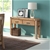 Hall Table 2 Storage Drawers Solid Acacia Wooden Frame Hallway in Oak Color