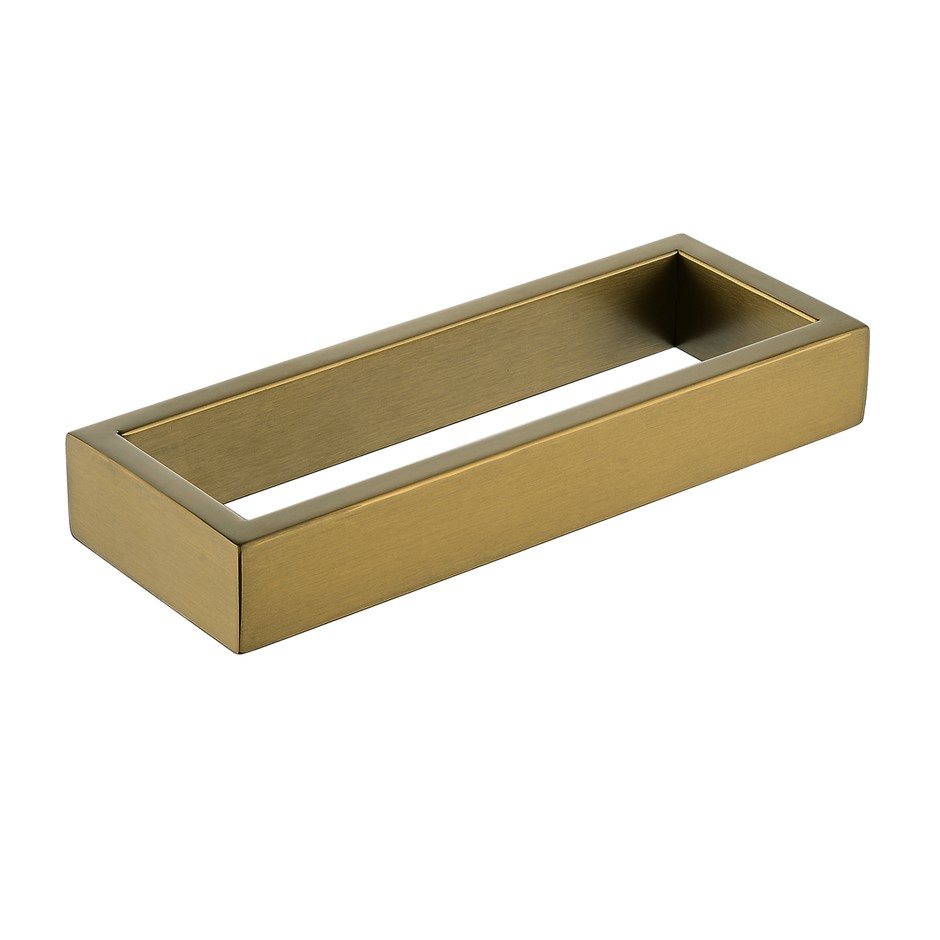 Brushed Yellow Gold Square Hand Towel Rail