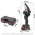 4-Inch 21V Red Mini Cordless Electric Chainsaw With Tool Box - Black