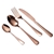 24 Piece Cutlery Set With Gift Box - Rose Gold