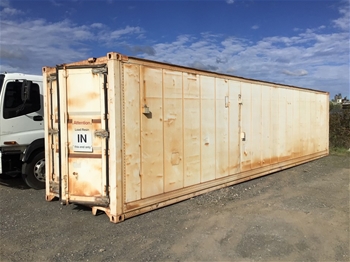 40 ft Hi-Cube Container , Full lenght pallet rollers &#38; Double ended Dual doors
