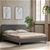 Artiss Double Full Size Bed Frame Base Mattress Leather Wooden Grey POLA
