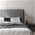 Artiss Double Size Bed Head Headboard Bedhead Fabric Frame Base SALA Grey