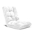 SOGA Floor Recliner Folding Lounge Sofa Futon Couch Chair Cushion White