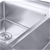 SOGA S/S Work Bench Right Sink Commercial Kitchen Food Prep 160*70*85