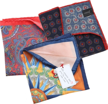 Silk &#38; Linen Handkerchiefs