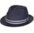 Mens Vintage Panama Hat, Size S, 100% Straw Palm Fibres, Colour: Light Navy