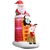 Jingle Jollys 2.4M Christmas Inflatable Santa on Chimney Outdoor LED