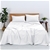 Natural Home Organic Cotton Sheet Set Double Bed WHITE
