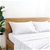 Natural Home Organic Cotton Sheet Set Super King Bed WHITE