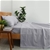 Natural Home Organic Cotton Sheet Set King Bed SILVER