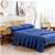 Natural Home 100% European Flax Linen Sheet Set - Deep Blue - Single Bed