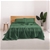 Natural Home 100% European Flax Linen Sheet Set - Olive - King Bed