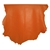 10sqft AAA Grade Orange Nappa Lambskin Leather Hide