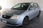 2003 Toyota Corolla Ascent ZZE122R Automatic Hatchback