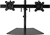 STARTECH.COM Dual Monitor Stand, Crossbar, Supports Monitors up to 24", Adj