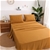 Serene Bamboo Cotton Sheet Set RUST Single Bed